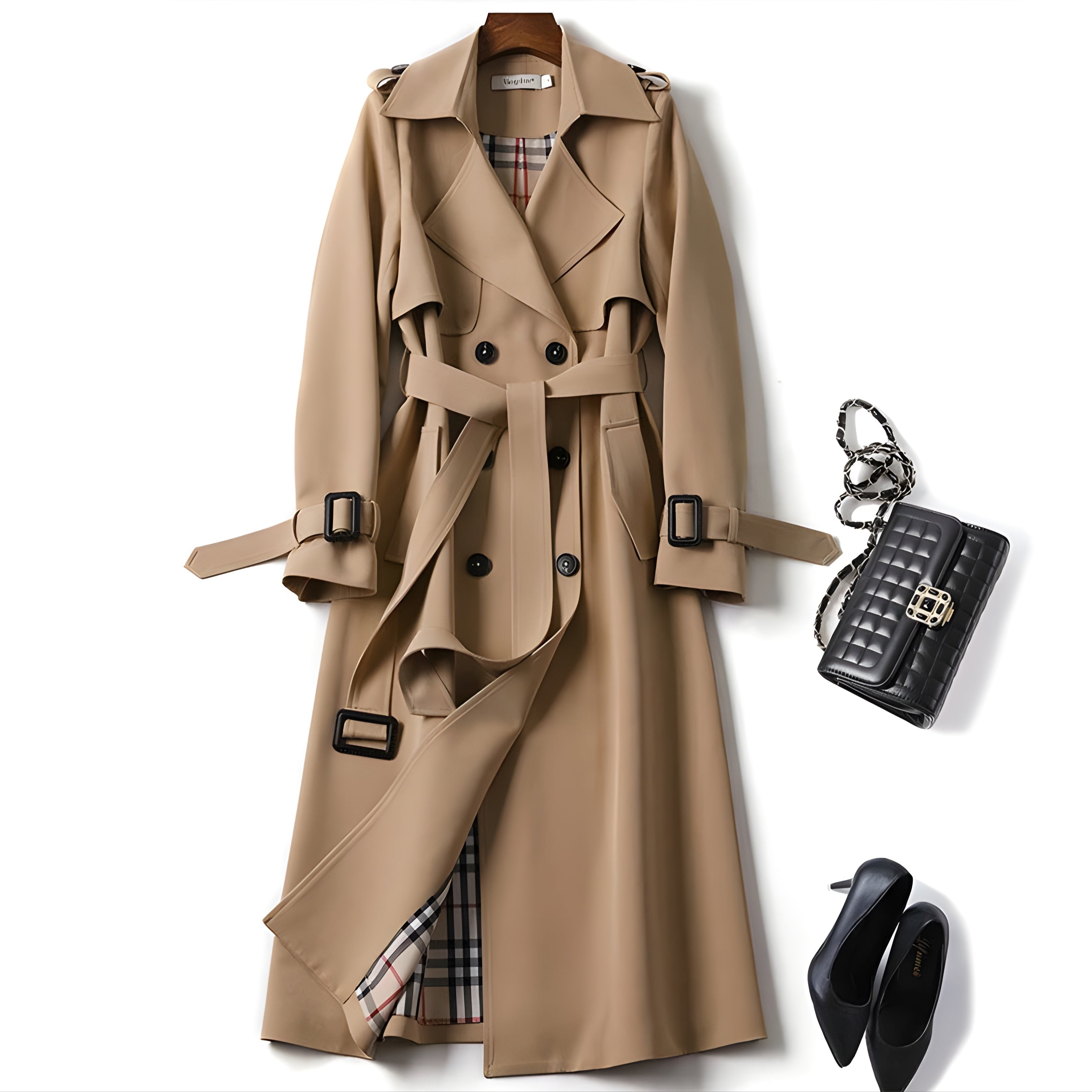 Women’s Double-Breasted Trench Coat