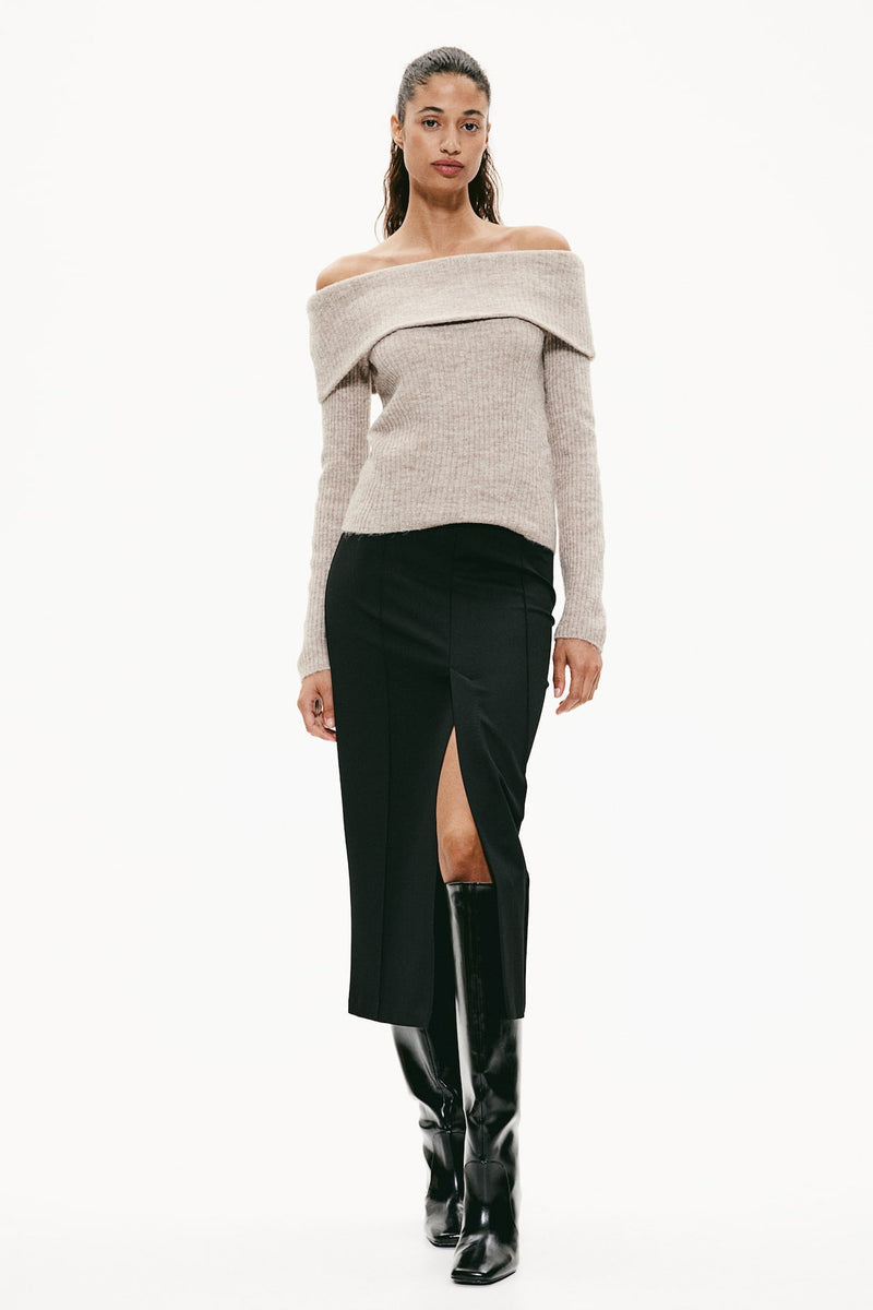 Off-the shoulder sweater
