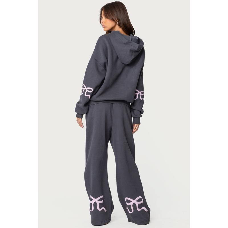 Bonney Bow Detail Hoodie & Trousers Set