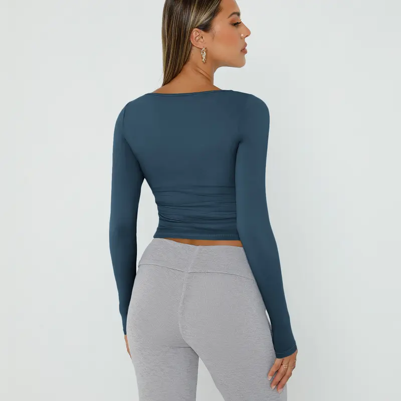 Long Sleeve Crop Tops