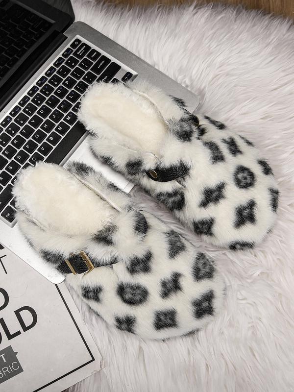 LV Faux Fur Slippers