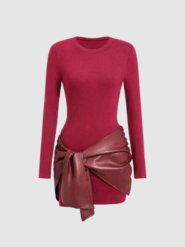 Long Sleeve Mini Dress Set