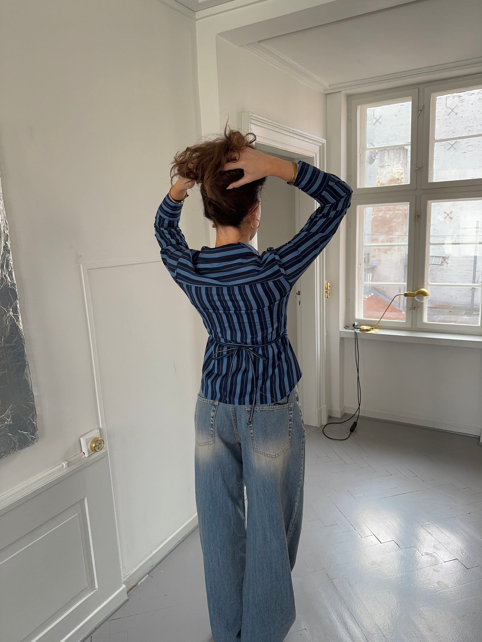 Alberte Fitted Striped Shirt