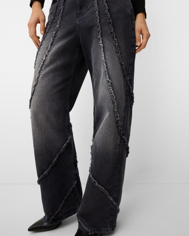 Baggy Jeans with Tassels