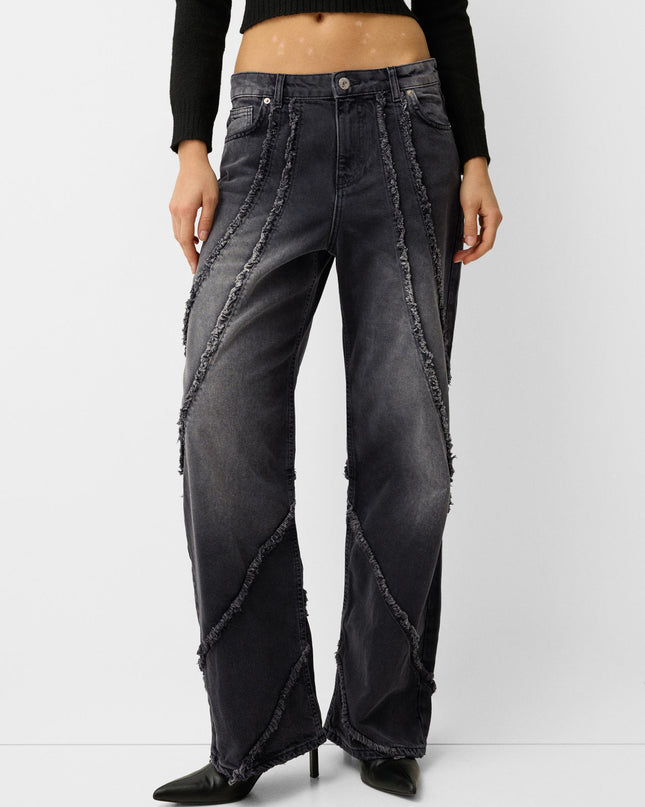 Baggy Jeans with Tassels