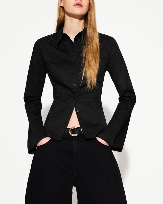 BLOUSE WITH WIDE SLEEVES