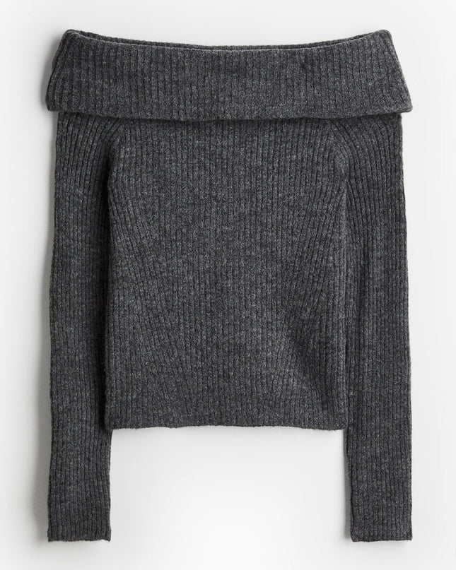 Off-the shoulder sweater