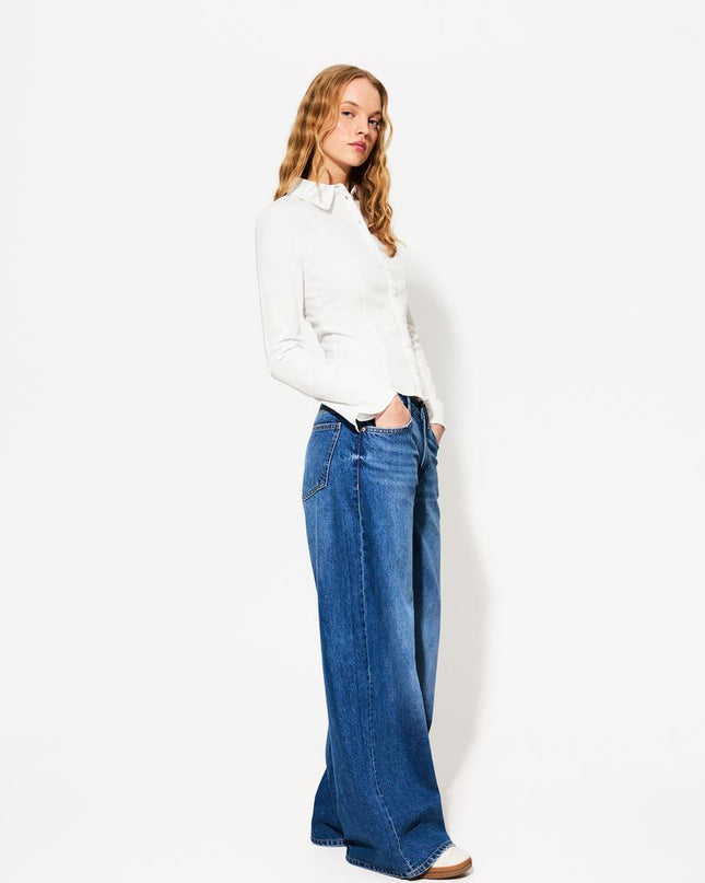 BLOUSE WITH WIDE SLEEVES