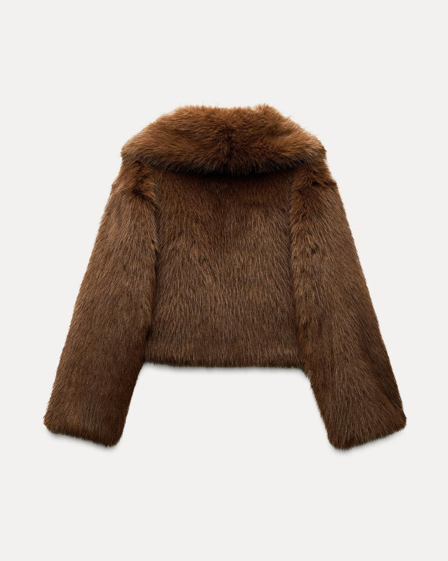 Faux Fur Cropped Jacket