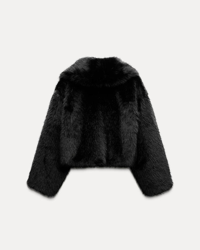 Faux Fur Cropped Jacket