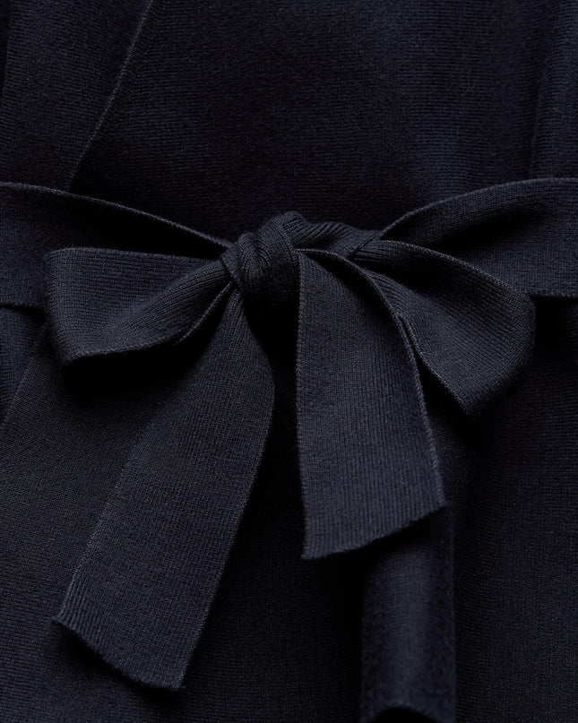 BELTED BLAZER WITH SHOULDER PADS