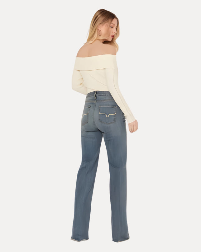 Wash Flared Jeans