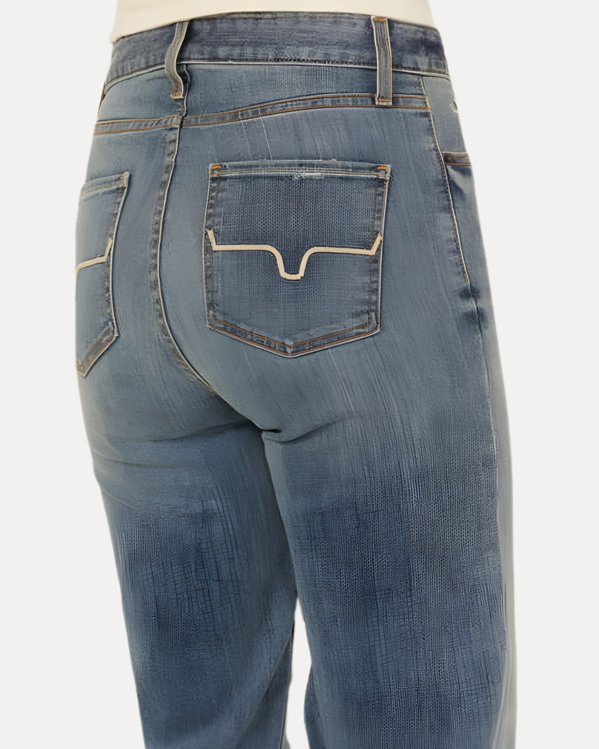 Wash Flared Jeans