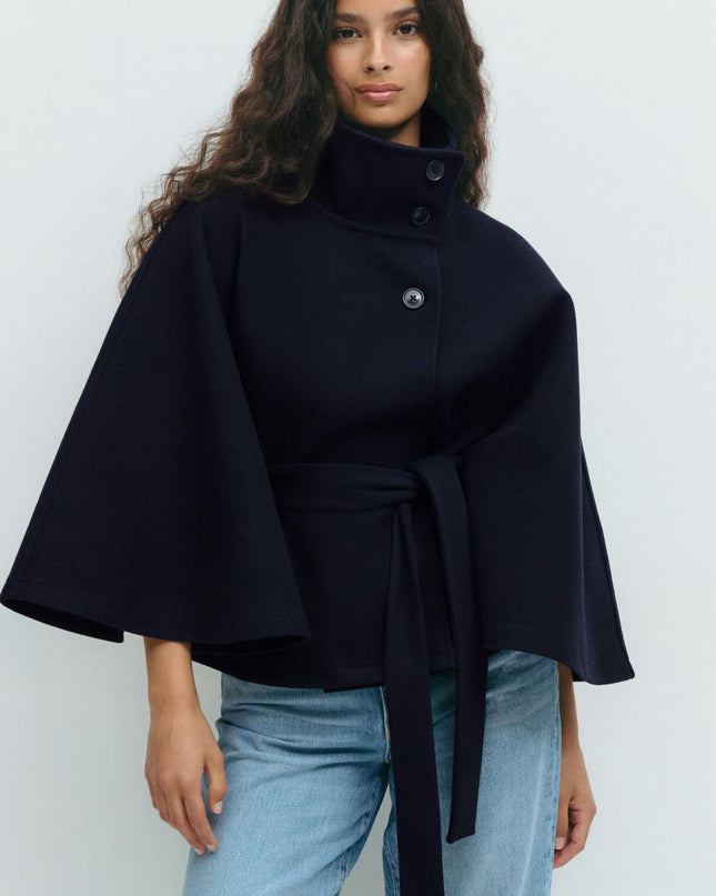 Belt cape jacket