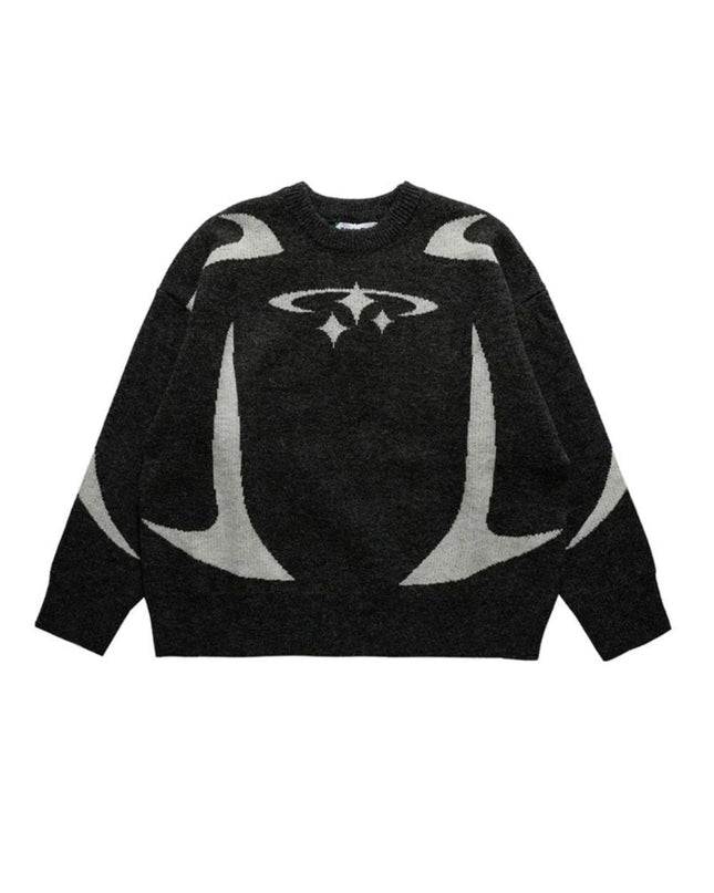 Y2K STARS KNITTED SWEATER