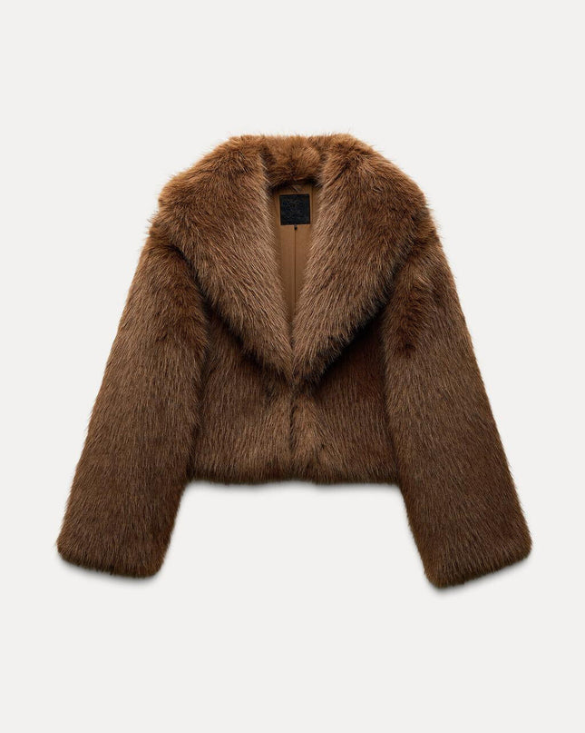 Faux Fur Cropped Jacket