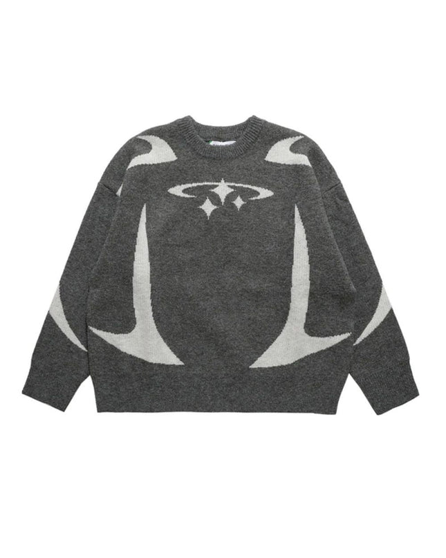 Y2K STARS KNITTED SWEATER