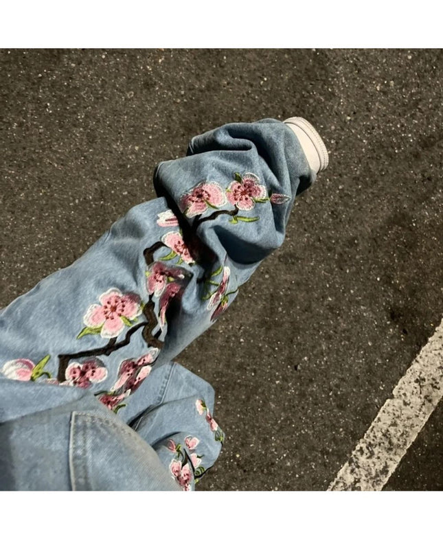 'Blossom' Embroidered Jeans