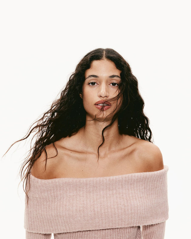 Off-the shoulder sweater
