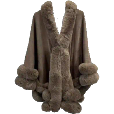 Faux Fur Cape