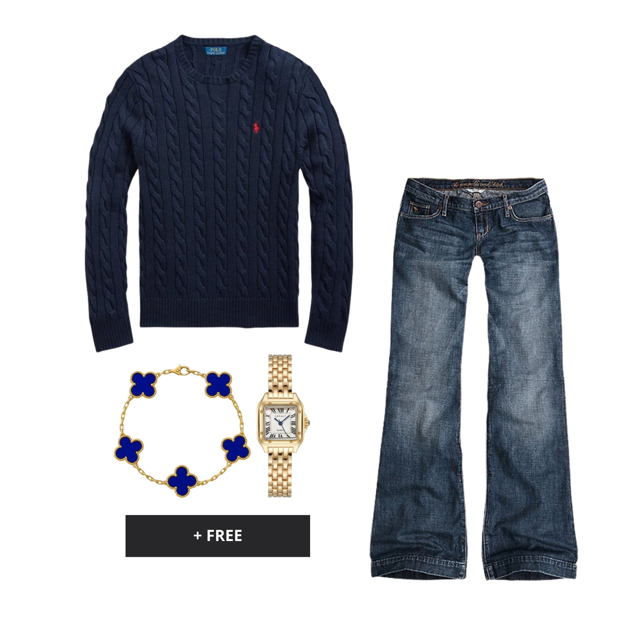 VIRAL OUTFIT  - Navy Crest