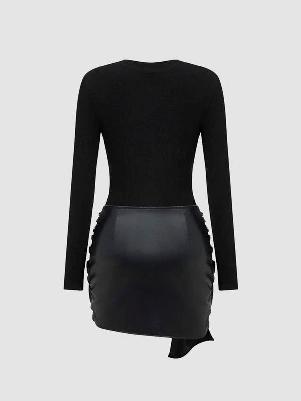 Long Sleeve Mini Dress Set