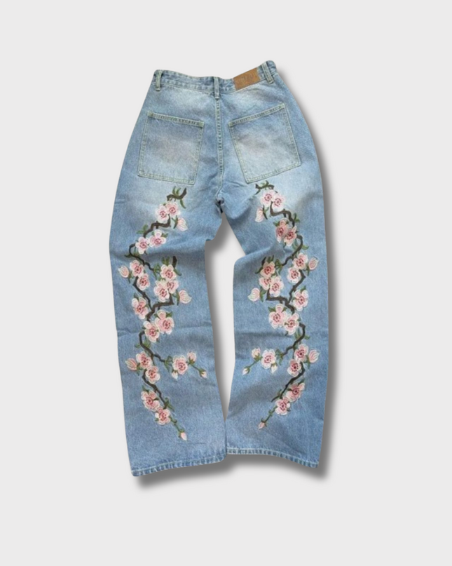 'Blossom' Embroidered Jeans