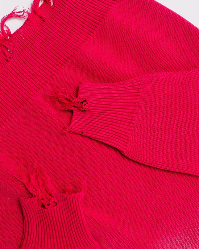 ARVID - DISTRESSED SWEATER