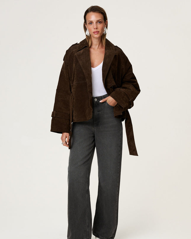 Cropped Trench Coat