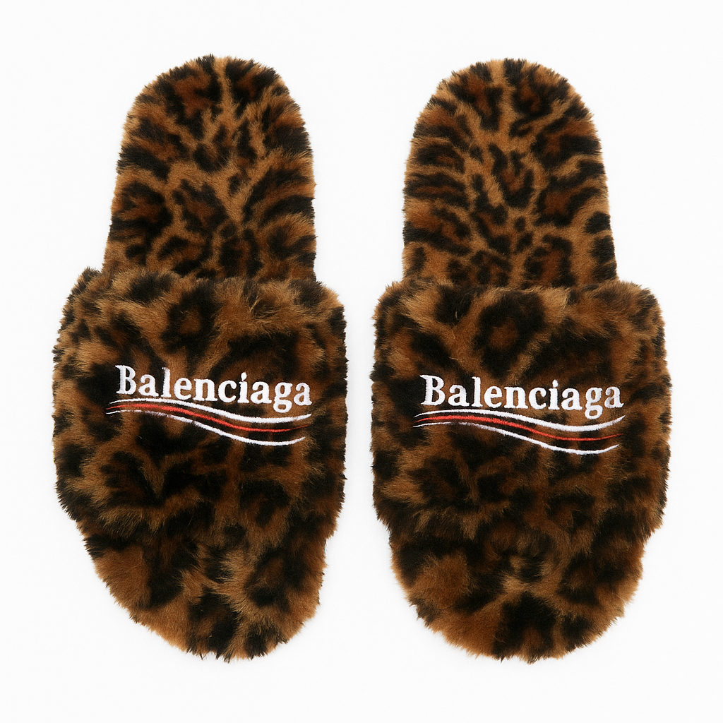 Furry Slide Sandal