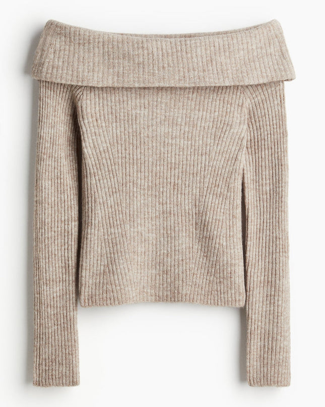 Off-the shoulder sweater