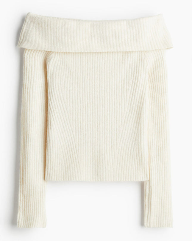 Off-the shoulder sweater
