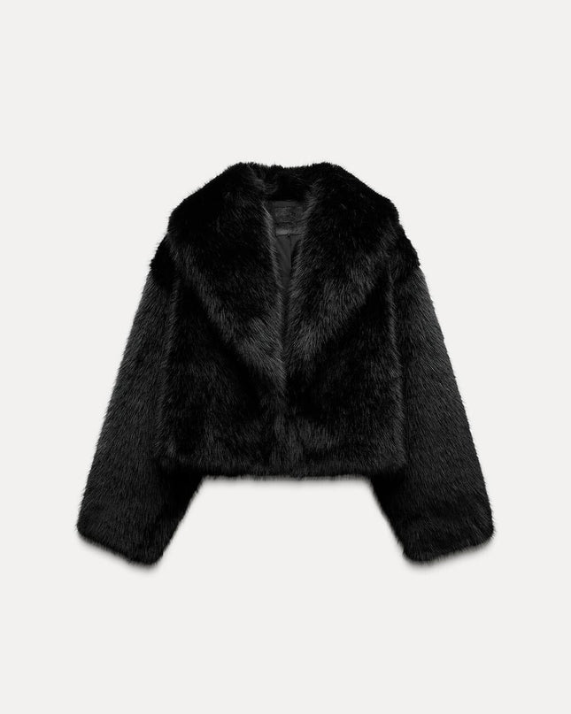 Faux Fur Cropped Jacket