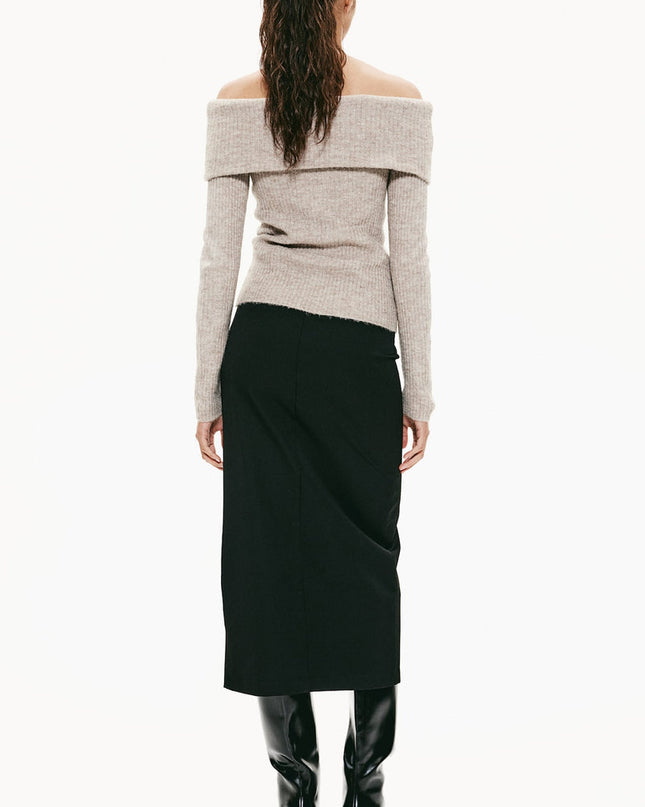 Off-the shoulder sweater