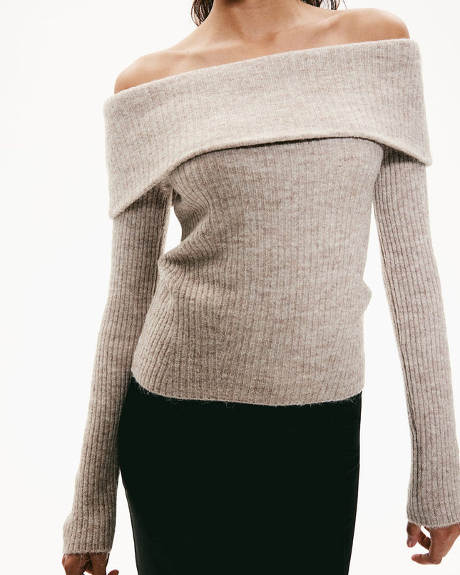 Off-the shoulder sweater