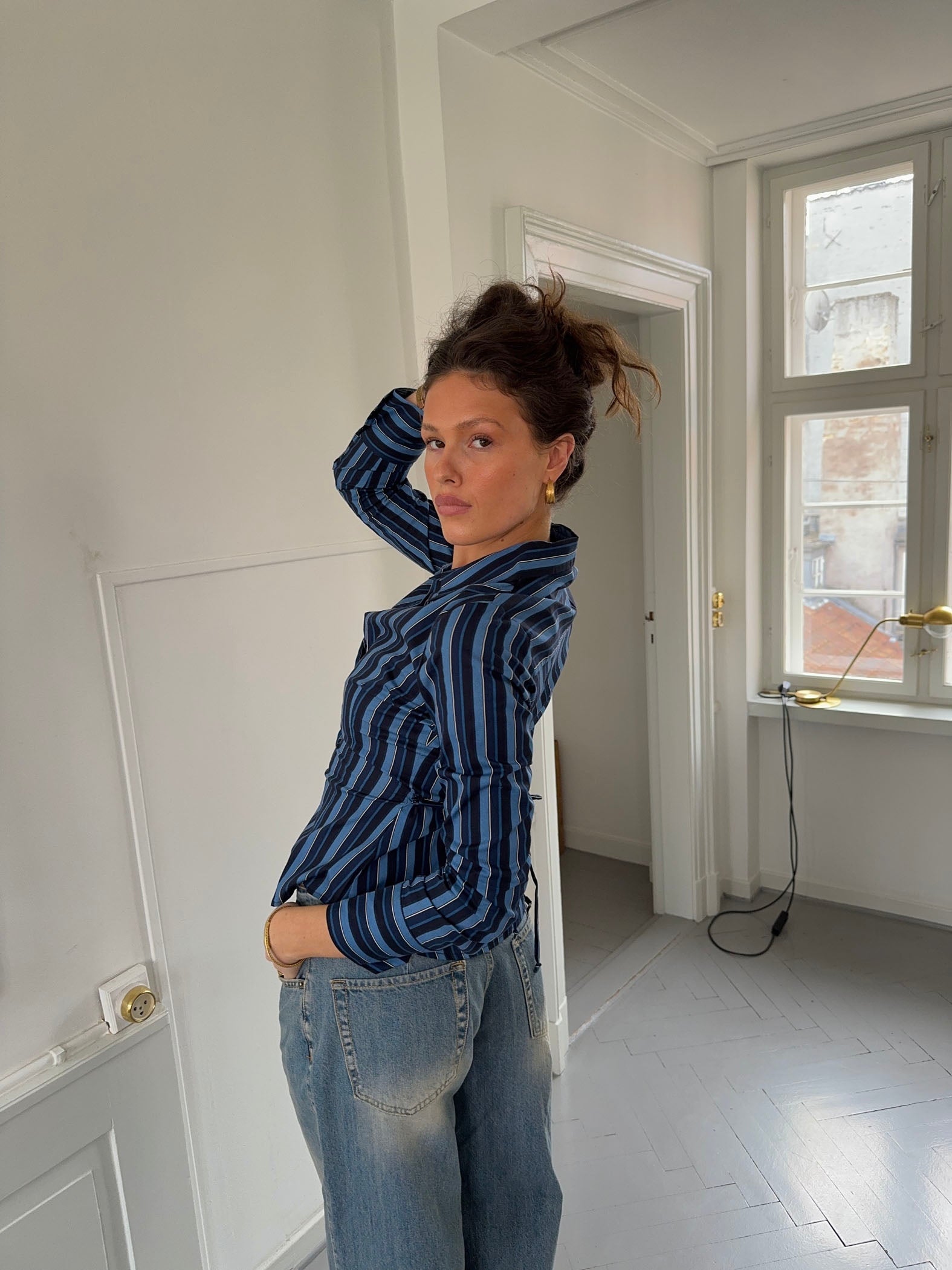 Alberte Fitted Striped Shirt